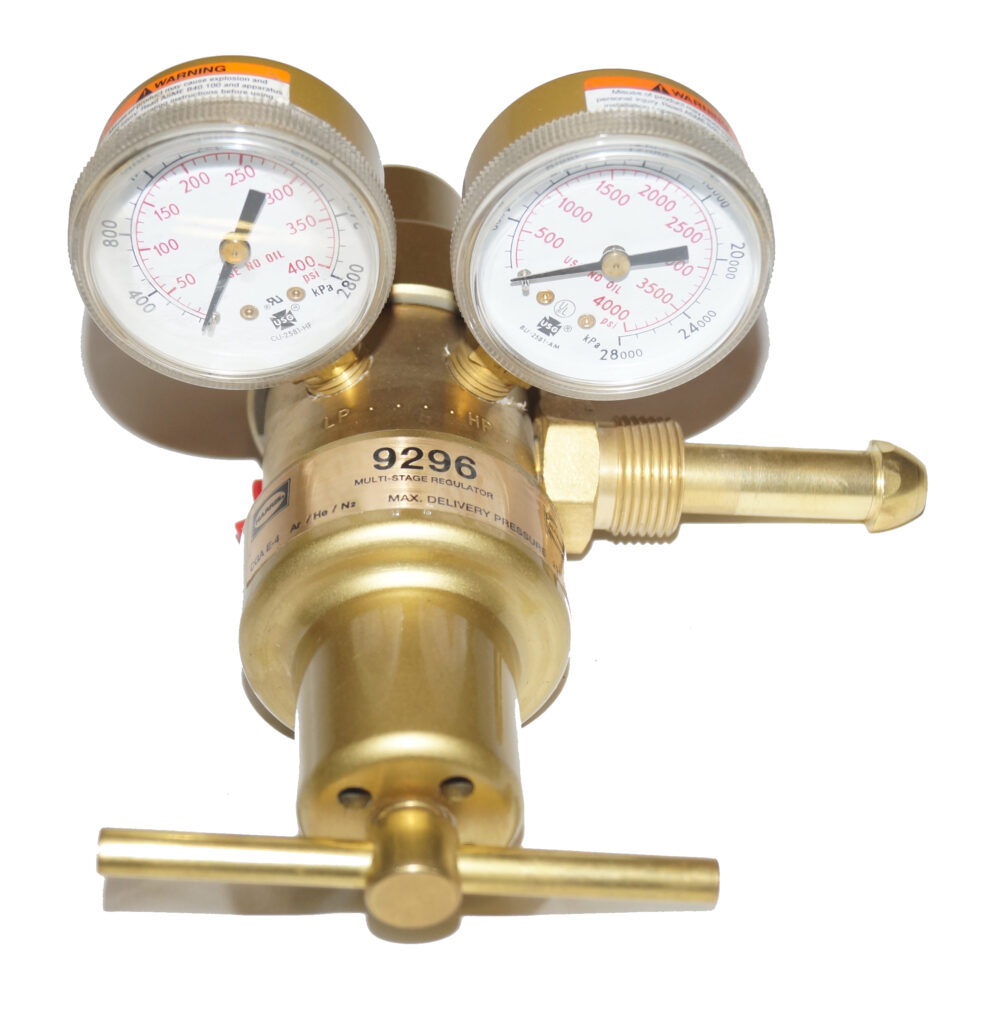 Harris 9296 Multi-Stage Regulator CGA E-4, AR/He/N2 250 PSI ...